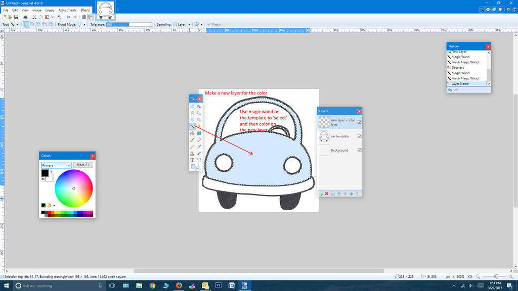 How do I expand a layer of a picture - Paint.NET Discussion and
